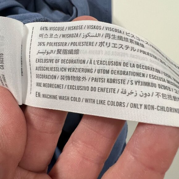 Vintage Abercrombie & Fitch Y2K Blue Faux Wrap Spaghetti Strap Romper Size S - Picture 10 of 10